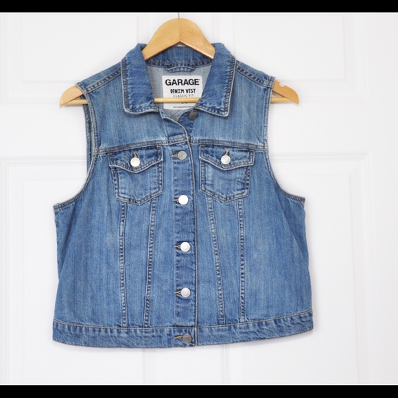 Denim Vest women’s Sz L - Picture 1 of 5